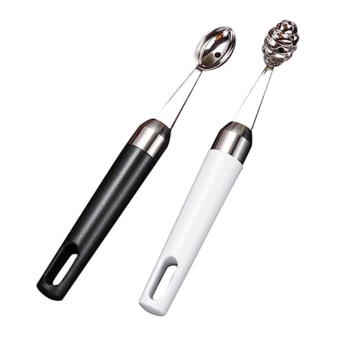 FUNNETOYU 2Stücke Kreative Fruchtschaufeln aus Wassermelonen Digging Löffel mit Ergonomischem Holzgriff für Desserts Eiscreme Früchte FUNNETOYU 2Stücke Kreative Fruchtschaufeln aus Wassermelonen Digging Löffel mit Ergonomischem Holzgriff für Desserts Eiscreme Früchte von FUNNETOYU