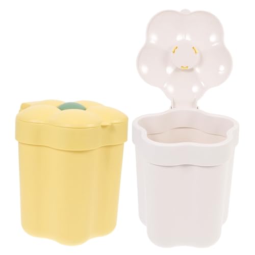 FUNNETOYU 2Stücke Mini Mülleimer für Schreibtisch Dekorative Abfalleimer Kompaktem Design für Büro und Zuhause und Praktischer Tischmülleimer mit Vielseitiger FUNNETOYU 2Stücke Mini Mülleimer für Schreibtisch Dekorative Abfalleimer Kompaktem Design für Büro und Zuhause und Praktischer Tischmülleimer mit Vielseitiger von FUNNETOYU
