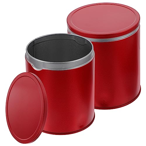 FUNNETOYU 2stücke Teebehälter Aus Weißblech Für Losen Tee Mit Dichtung Vielseitig Einsetzbar Für Lebensmittel Kaffee Und Snacks Für Küche Büro Und Zuhause von FUNNETOYU