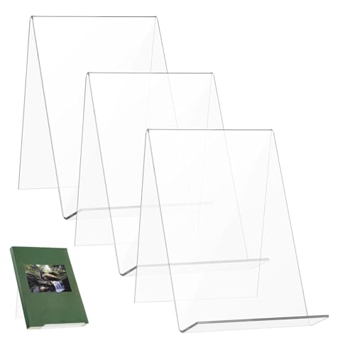 FUNNETOYU 3 Acryl Buchständer Klar Stabiles Dreieck Display Ständer für Bilder Bücher Prospekte Modern Elegant Robust FUNNETOYU 3 Acryl Buchständer Klar Stabiles Dreieck Display Ständer für Bilder Bücher Prospekte Modern Elegant Robust von FUNNETOYU