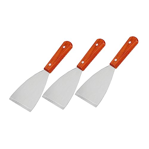 FUNNETOYU 3 Stück Edelstahl Grillspachtel Teiliges mit Holzgriff Schräger Grill und Griddle Schaber Langlebige Steakspatel für Grill Küche Restaurant Rostfrei Einfach zu Reinigen FUNNETOYU 3 Stück Edelstahl Grillspachtel Teiliges mit Holzgriff Schräger Grill und Griddle Schaber Langlebige Steakspatel für Grill Küche Restaurant Rostfrei Einfach zu Reinigen von FUNNETOYU