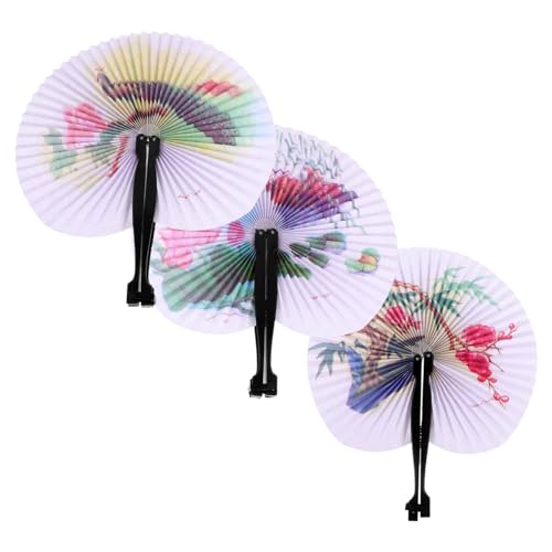 FUNNETOYU 3 Stück Faltbarer Handfächer im Chinesischen Stil Papierfächer für Damen Tragbare Klappfächer für Tanz und Veranstaltungen Hochwertiges Design Leicht und Kompakt Sommeraccessoires FUNNETOYU 3 Stück Faltbarer Handfächer im Chinesischen Stil Papierfächer für Damen Tragbare Klappfächer für Tanz und Veranstaltungen Hochwertiges Design Leicht und Kompakt Sommeraccessoires von FUNNETOYU