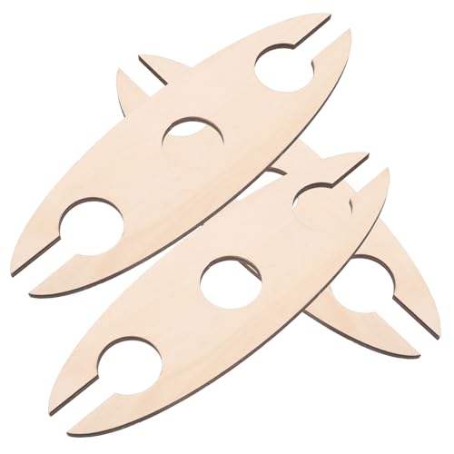 FUNNETOYU 3 Stück Holz Weinflaschenhalter Teiliges Kreatives Weinständer Display Regal für Flasche Gläser Einfache Montage Weinregal für Küche Bar und Zuhause Stilvolles Weinzubehör aus von FUNNETOYU