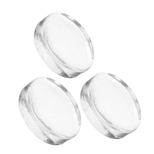 FUNNETOYU 3 Stück Teiliges Glas Gärgewicht Schwere Klare Fermentationsgewichte für Einmachgläser zum Beschweren von Sauerkraut Kimchi und Eingelegtem Gemüse Natürliche Runde Form von FUNNETOYU