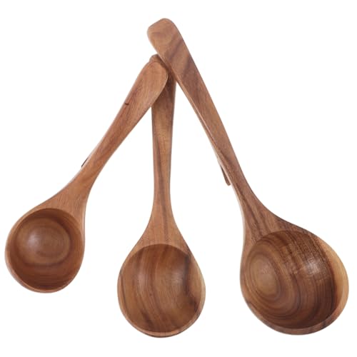 FUNNETOYU 3 Stück Teiliges Lange Holz Suppenkellen mit Haken Ergonomischer Griff Hitzeschutz Natürlicher Holzlöffel zum Servieren Ramen Porridge Kochen Küchenutensil FUNNETOYU 3 Stück Teiliges Lange Holz Suppenkellen mit Haken Ergonomischer Griff Hitzeschutz Natürlicher Holzlöffel zum Servieren Ramen Porridge Kochen Küchenutensil von FUNNETOYU