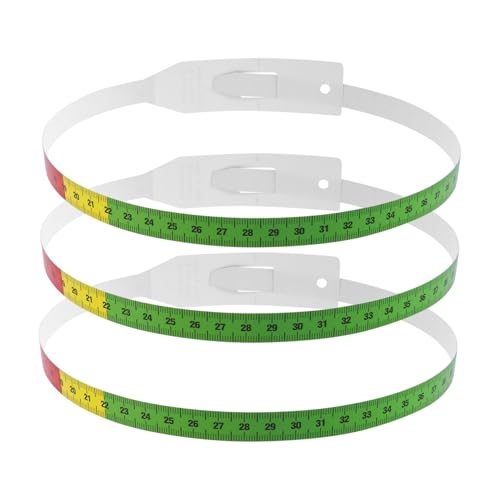 FUNNETOYU 3 Stück Teiliges Maßband Set aus Langlebigem PP Genaues Kopf und Armumfang Messband Farbiges Flexibles Messwerkzeug für Kindermessung Sanft und Sicher der Haut FUNNETOYU 3 Stück Teiliges Maßband Set aus Langlebigem PP Genaues Kopf und Armumfang Messband Farbiges Flexibles Messwerkzeug für Kindermessung Sanft und Sicher der Haut von FUNNETOYU