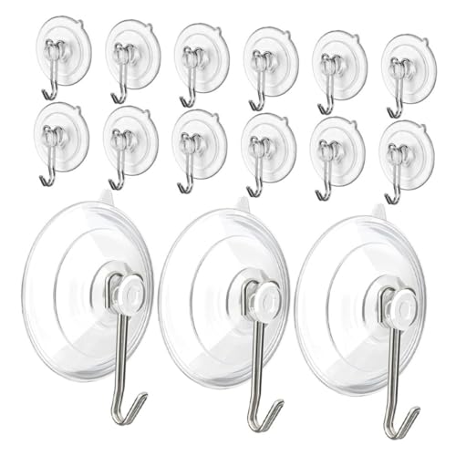FUNNETOYU 30 Stück Duschsauger Handtuchhaken Saugnapfhaken Türsauger Fensterhaken Saugnapfhaken Saugnapfhalter Durchsichtig Saugnapfaufhänger Duschhaken Für Handtücher Transparent von FUNNETOYU
