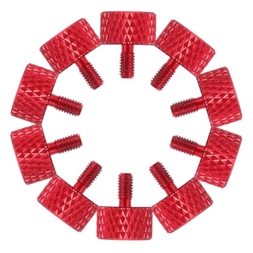 FUNNETOYU 30 Stück Teiliges Schraubenset Gerändelte Daumenschrauben aus Aluminiumlegierung Rutschfestes Design Handdrehbar für Desktop Server-pc-gehäuse Stabile Befestigung von FUNNETOYU
