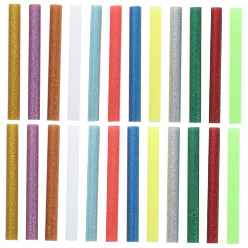 FUNNETOYU 36 Stück Teiliges Bunte Heißklebesticks Eva material Schmelzbar Starke Haftung Vielseitig für DIY Basteln Reparaturen Weihnachtsdeko Kompatibel mit Heißklebepistolen von FUNNETOYU