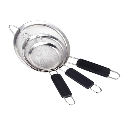 FUNNETOYU 3Stücke Küchensieb Feines Mesh Haushaltswerkzeug zum Backen und Lebensmittelecht für Zutaten FUNNETOYU 3Stücke Küchensieb Feines Mesh Haushaltswerkzeug zum Backen und Lebensmittelecht für Zutaten von FUNNETOYU