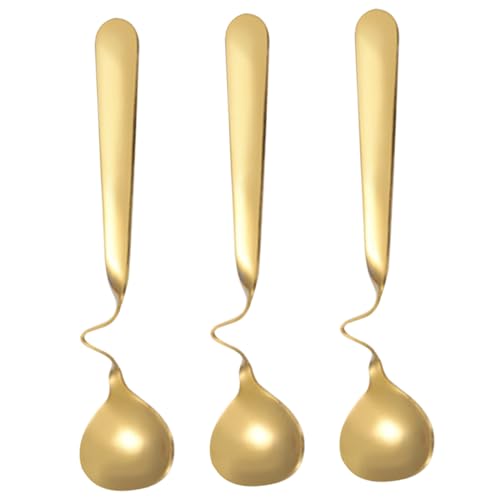 FUNNETOYU 3Stücke Teiliges Multifunktionslöffel mit Gebogenem Griff zum von Kaffee Tee und Desserts Hochwertige Verarbeitung Langlebig und Rostfrei FUNNETOYU 3Stücke Teiliges Multifunktionslöffel mit Gebogenem Griff zum von Kaffee Tee und Desserts Hochwertige Verarbeitung Langlebig und Rostfrei von FUNNETOYU