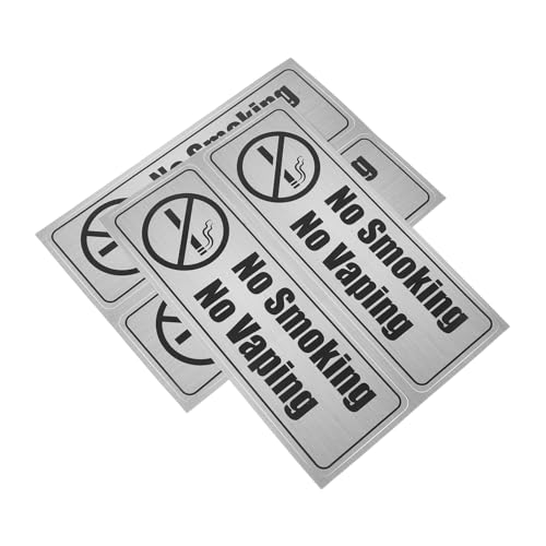 FUNNETOYU 4 PVC Rauchverbot Aufkleber Teilig Wasserfest Selbstklebend Robustes No Smoking Schild für Büro Geschäft Innen und Außenbereiche Auffällige Nichtraucher Warnung FUNNETOYU 4 PVC Rauchverbot Aufkleber Teilig Wasserfest Selbstklebend Robustes No Smoking Schild für Büro Geschäft Innen und Außenbereiche Auffällige Nichtraucher Warnung von FUNNETOYU