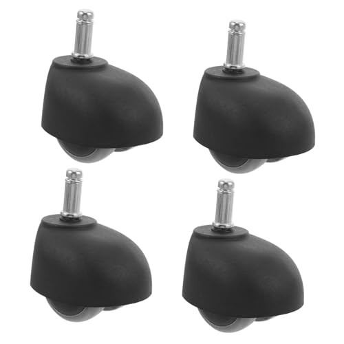 FUNNETOYU 4 Stck Teiliges Kleine Nylon bürostuhlrollen Geräuschlos Stabile Möbelrollen Ersatzrollen für Hartböden Einfache Installation Bürostuhl Stuhl Möbel Caster Wheels von FUNNETOYU
