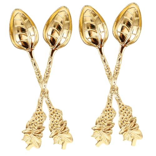 FUNNETOYU 4 Stück Goldener Becherlöffel geschnitzt Cafe Kaffee Schöpflöffel kleine Teelöffel Espresso-Teelöffel Teelöffel zum Umrühren von Tee kleine Dessertlöffel Eislöffel Zinklegierung FUNNETOYU 4 Stück Goldener Becherlöffel geschnitzt Cafe Kaffee Schöpflöffel kleine Teelöffel Espresso-Teelöffel Teelöffel zum Umrühren von Tee kleine Dessertlöffel Eislöffel Zinklegierung von FUNNETOYU