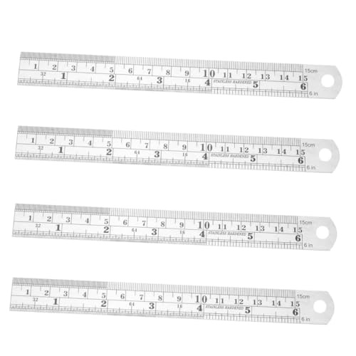 FUNNETOYU 4 Stück Lineal Doppelskala Präzisions Messwerkzeug für Architektur Engineering Schule Tragbar Robust FUNNETOYU 4 Stück Lineal Doppelskala Präzisions Messwerkzeug für Architektur Engineering Schule Tragbar Robust von FUNNETOYU