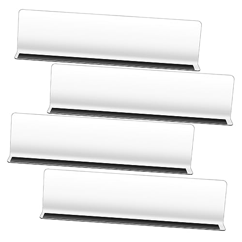 FUNNETOYU 4stücke Magnetische Regaltrenner Förmige Trennwände Transparent Für Kleiderschränke Und Regale Stabile Und Flexible Organisationshilfe Für Supermärkte Und Einzelhandel von FUNNETOYU