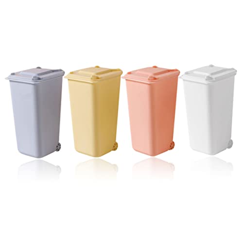 FUNNETOYU 4 Stück Mini Desktop Mülleimer mit Deckel Teiliges Set Bunter Langlebiger Abfallbehälter Stoßfest und Vielseitig als Stiftehalter und Aufbewahrung für Büro und Zuhause Geeignet FUNNETOYU 4 Stück Mini Desktop Mülleimer mit Deckel Teiliges Set Bunter Langlebiger Abfallbehälter Stoßfest und Vielseitig als Stiftehalter und Aufbewahrung für Büro und Zuhause Geeignet von FUNNETOYU