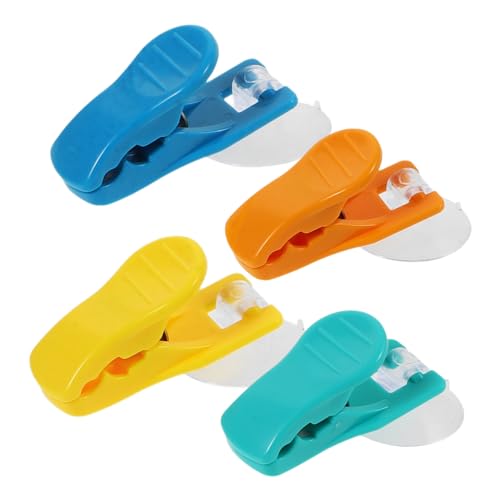 FUNNETOYU 4 Stück Multifunktionale Saugnapf Handtuchklemmen Praktische Aufbewahrung für Geschirrtücher und Handtücher im Badezimmer Küche Wiederverwendbar und Platzsparend FUNNETOYU 4 Stück Multifunktionale Saugnapf Handtuchklemmen Praktische Aufbewahrung für Geschirrtücher und Handtücher im Badezimmer Küche Wiederverwendbar und Platzsparend von FUNNETOYU