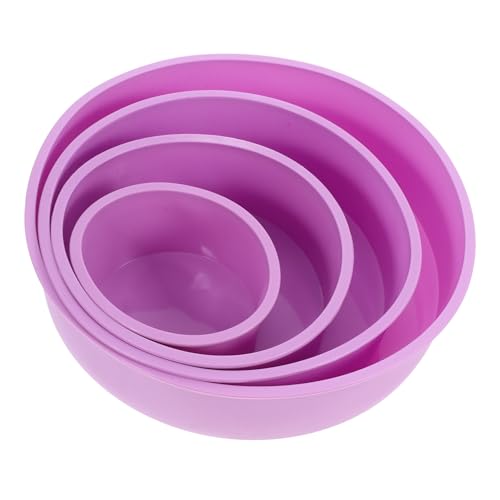 FUNNETOYU 4 Stück Silikon Kuchenformen Antihaft Backformen für Kuchen Pudding und Eiscreme Vielseitige Backwerkzeuge für Zuhause und Bäckereien von FUNNETOYU