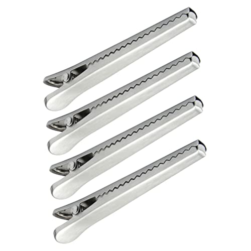 FUNNETOYU 4 Stück Snackbeutelverschluss Clips Robuste Klammern zur Lebensmittelsicherung Wiederverwendbare Tütenclips für Frische und Lagerung für Snacks Chips und FUNNETOYU 4 Stück Snackbeutelverschluss Clips Robuste Klammern zur Lebensmittelsicherung Wiederverwendbare Tütenclips für Frische und Lagerung für Snacks Chips und von FUNNETOYU