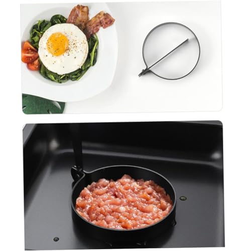 FUNNETOYU 4 Stück Teiliges Antihaft Eierring aus Lebensmittelechtem Material Dicke Runde Eierform zum Braten und Pochieren Spülmaschinenfest Rutschfester Klappgriff für Handling und FUNNETOYU 4 Stück Teiliges Antihaft Eierring aus Lebensmittelechtem Material Dicke Runde Eierform zum Braten und Pochieren Spülmaschinenfest Rutschfester Klappgriff für Handling und von FUNNETOYU