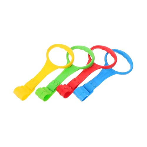 FUNNETOYU 4 Stück Teiliges Bettgriff Bunte Sichere Greifringe für Lauf und Stehtraining Schadstofffrei Leicht Montierbar Fördert Motorik und Farberkennung Geeignet für Kinderbetten und von FUNNETOYU