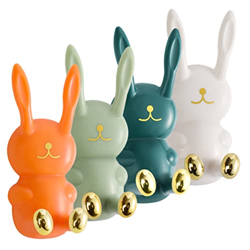 FUNNETOYU 4 Stück Teiliges Cartoon Kaninchen Wandhaken Multifunktionale Selbstklebende Aufhänger für Schlüssel Handtücher und Kleine Gegenstände Dekorativ und Platzsparend FUNNETOYU 4 Stück Teiliges Cartoon Kaninchen Wandhaken Multifunktionale Selbstklebende Aufhänger für Schlüssel Handtücher und Kleine Gegenstände Dekorativ und Platzsparend von FUNNETOYU