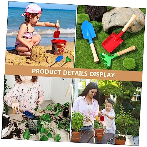 FUNNETOYU 4 Stück Teiliges Gartenwerkzeug aus Metall und Holz Bunte Kleine Schaufel Harke Ergonomisch für Kinderhände Leicht und Robust für Blumen und Gemüsepflanzung Zufällige Farbe FUNNETOYU 4 Stück Teiliges Gartenwerkzeug aus Metall und Holz Bunte Kleine Schaufel Harke Ergonomisch für Kinderhände Leicht und Robust für Blumen und Gemüsepflanzung Zufällige Farbe von FUNNETOYU