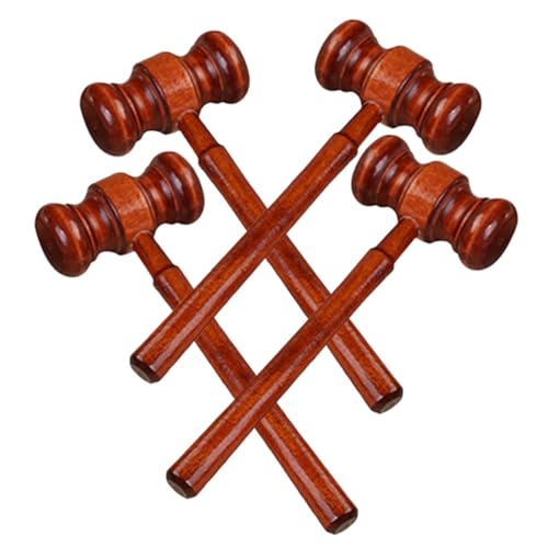 FUNNETOYU 4 Stück Teiliges Holz Richterhammer mit Glatten Kanten Klarer Klang Vielseitig Gerichtssaal requisite Auktionshammer für Rollenspiele und Handtraining Geeignet FUNNETOYU 4 Stück Teiliges Holz Richterhammer mit Glatten Kanten Klarer Klang Vielseitig Gerichtssaal requisite Auktionshammer für Rollenspiele und Handtraining Geeignet von FUNNETOYU