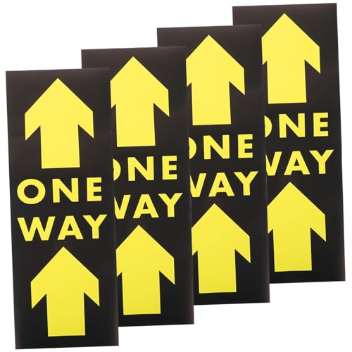 FUNNETOYU 4 Stück Teiliges One Way Floor Decals aus PVC mit Starker Klebefläche Rutschfest und Wasserbeständig mit Symbol und One Way Aufdruck für Soziale Distanzierung in Öffentlichen FUNNETOYU 4 Stück Teiliges One Way Floor Decals aus PVC mit Starker Klebefläche Rutschfest und Wasserbeständig mit Symbol und One Way Aufdruck für Soziale Distanzierung in Öffentlichen von FUNNETOYU