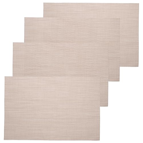 FUNNETOYU 4 Stück Teiliges PVC Platzset Hitzebeständig Abwaschbar Wärmeschutzmatte für Schüsseln und Geschirr Langlebig Formstabil für Esszimmer und Küche FUNNETOYU 4 Stück Teiliges PVC Platzset Hitzebeständig Abwaschbar Wärmeschutzmatte für Schüsseln und Geschirr Langlebig Formstabil für Esszimmer und Küche von FUNNETOYU