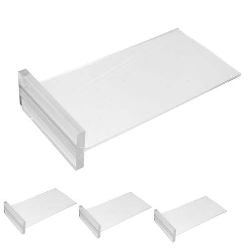 FUNNETOYU 4 Stück Tischkarten Menü Display Ständer Menühalter für den Tisch Schreibtisch Bretter Menüschildhalter Menü-Tischständer Menühalter-Desktop-Displayständer Acryl Transparent von FUNNETOYU