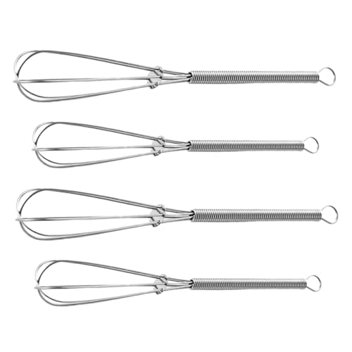 FUNNETOYU 4-teiliges Set Schneebesen Mischen Für Backen Werkzeug Milch Rührer Draht Schläger Weiß Creme Groß Wiskss Silber Rostfreier Stahl FUNNETOYU 4-teiliges Set Schneebesen Mischen Für Backen Werkzeug Milch Rührer Draht Schläger Weiß Creme Groß Wiskss Silber Rostfreier Stahl von FUNNETOYU