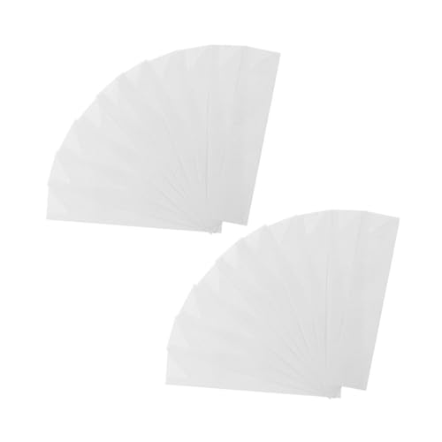 FUNNETOYU 400 Stück Weiße Essstäbchenpapierhüllen Wasserabweisend Minimalistisch Gestaltet Besteckumschläge für Restaurant Catering Events von FUNNETOYU