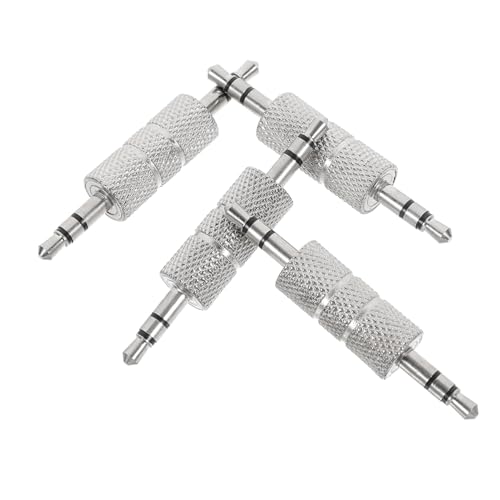FUNNETOYU 4Stücke Aux Kabelverlängerung Stecker Stecker Audio Adapter für Mikrofone und Audiogeräte Installieren Leicht und Tragbar für Störungsfreien von FUNNETOYU