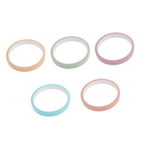 FUNNETOYU 5 Rollen Stress Relief Tape mit Klebrigen Bällen Farbiges DIY Klebeband zur Entspannung und Stressabbau Transparentes Langlebiges Kunststoffmaterial Einfach Anzuwenden Sicher für von FUNNETOYU