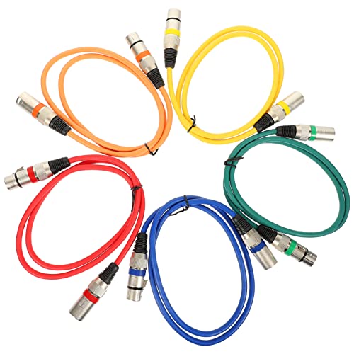 FUNNETOYU 5 Stück Teiliges Xlr Mikrofon Kabelset Lange Audiokabel Rot Grün Blau Orange und Gelb für Live Übertragungen Partys und Hochzeiten Robust und Flexibel für Blogger und Reporter FUNNETOYU 5 Stück Teiliges Xlr Mikrofon Kabelset Lange Audiokabel Rot Grün Blau Orange und Gelb für Live Übertragungen Partys und Hochzeiten Robust und Flexibel für Blogger und Reporter von FUNNETOYU
