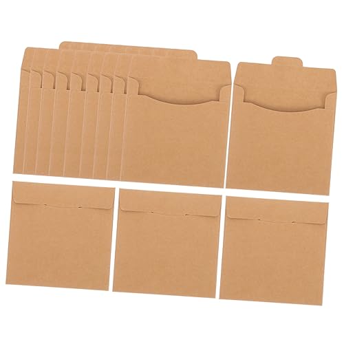 FUNNETOYU 50stücke Cd Hüllen Aus Kraftpapier Robuste Cd Taschen Für Zuhause Büro Schule Für Platzsparend Langlebig Sicherer Schutz Der Discs FUNNETOYU 50stücke Cd Hüllen Aus Kraftpapier Robuste Cd Taschen Für Zuhause Büro Schule Für Platzsparend Langlebig Sicherer Schutz Der Discs von FUNNETOYU