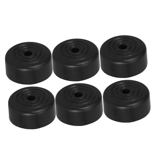 FUNNETOYU 6 Stück Austausch der Bettbeine tischbeine Sofabeine Stützfüße Einrichtungszubehör Sofa Beine Möbelbeinschutz Möbelbodengreifer universelle couchbeine Küchenstuhlkissen Abs Black von FUNNETOYU