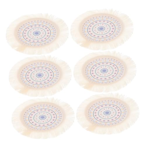 FUNNETOYU 6 Stück Böhmische Tischsets Zusammen Mit Gewebten Tischsets Boho Tischset Untersetzer Für Schreibtisch Esstischmatte Schreibtischuntersetzer Couchtischuntersetzer Quasten FUNNETOYU 6 Stück Böhmische Tischsets Zusammen Mit Gewebten Tischsets Boho Tischset Untersetzer Für Schreibtisch Esstischmatte Schreibtischuntersetzer Couchtischuntersetzer Quasten von FUNNETOYU