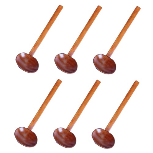 FUNNETOYU 6 Stück Holz Suppenkellen mit Langem Griff Hitzebeständig Vielseitig für Ramen Hotpot und Suppen Glatte Holzoberfläche Leicht zu Reinigen Praktisches Küchenutensil für Servieren FUNNETOYU 6 Stück Holz Suppenkellen mit Langem Griff Hitzebeständig Vielseitig für Ramen Hotpot und Suppen Glatte Holzoberfläche Leicht zu Reinigen Praktisches Küchenutensil für Servieren von FUNNETOYU
