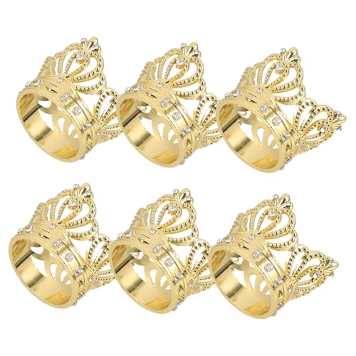 FUNNETOYU 6 Stück Kronen-Serviettenschnalle Party Prinzessin Mini erste Funkeln Krone Serviettenring Crown Serviettenverschluss serviettenring Serviettenringkrone Zinklegierung Golden FUNNETOYU 6 Stück Kronen-Serviettenschnalle Party Prinzessin Mini erste Funkeln Krone Serviettenring Crown Serviettenverschluss serviettenring Serviettenringkrone Zinklegierung Golden von FUNNETOYU