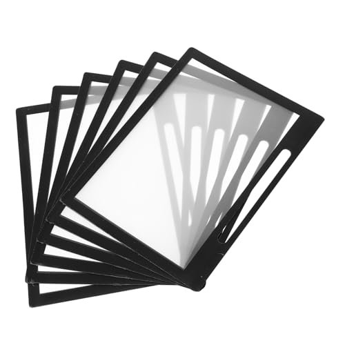 FUNNETOYU 6 Stück PVC Kartenhüllen Schwarz Querformat Robuste Transparente Kartenhüllen mit Top open Design Kratzfest Langlebig als Menü Kartenhülle Bildhalter und Schutz für Wichtige FUNNETOYU 6 Stück PVC Kartenhüllen Schwarz Querformat Robuste Transparente Kartenhüllen mit Top open Design Kratzfest Langlebig als Menü Kartenhülle Bildhalter und Schutz für Wichtige von FUNNETOYU