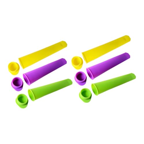 FUNNETOYU 6 Stück Silikon Eisformen Teiliges mit Deckel Wiederverwendbare Popsicle Molds für DIY Eiscreme Bpa Frei Flexibel und Langlebig für Selbstgemachte Stieleis und Erfrischende FUNNETOYU 6 Stück Silikon Eisformen Teiliges mit Deckel Wiederverwendbare Popsicle Molds für DIY Eiscreme Bpa Frei Flexibel und Langlebig für Selbstgemachte Stieleis und Erfrischende von FUNNETOYU