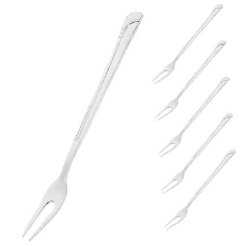 FUNNETOYU 6 Stück Teiliges Edelstahl Obstgabeln Spitzen Kleine Vorspeisengabeln Wiederverwendbar Spülmaschinenfest für Snacks Fingerfood und Dessert FUNNETOYU 6 Stück Teiliges Edelstahl Obstgabeln Spitzen Kleine Vorspeisengabeln Wiederverwendbar Spülmaschinenfest für Snacks Fingerfood und Dessert von FUNNETOYU