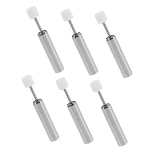 FUNNETOYU 6 Stück Teiliges Hydraulisches Dämpfer für Mülltonnendeckel Geräuschloser Soft Close Mechanismus für Kleine Abfalleimer Stoßdämpfend Sanfte und Stabile Deckelöffnung von FUNNETOYU