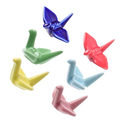 FUNNETOYU 6 Stück Teiliges Keramik Essstäbchenhalter im Origami Design Praktische Tischdekoration für Zuhause oder Restaurant zur Aufbewahrung von Stäbchen Besteck und Geschirr FUNNETOYU 6 Stück Teiliges Keramik Essstäbchenhalter im Origami Design Praktische Tischdekoration für Zuhause oder Restaurant zur Aufbewahrung von Stäbchen Besteck und Geschirr von FUNNETOYU