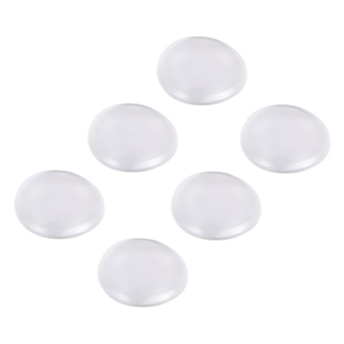FUNNETOYU 6 Stück Transparente Selbstklebende Silikon Türanschlagdämpfer Runde Wand und Türgriffschutzpads Geräuschabsorbierend Weich Schonend für Wände und Möbel von FUNNETOYU