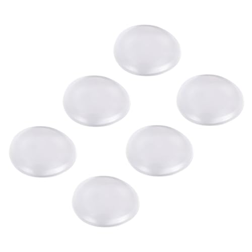 FUNNETOYU 6 Stück Transparente Türgriff Schutzpuffer aus Elastischem Silikon Geräuschdämpfend und Wand Schonend Selbstklebende Türstopper für Möbel und Wände Ø Geräuschabsorbierend und von FUNNETOYU