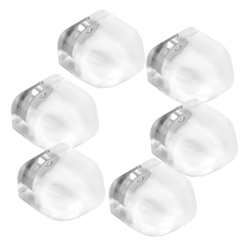 FUNNETOYU 6 Stück Transparenter Magnet Türstopper aus Silikon für Schlafzimmer Bodenmontiert Schlagfest Selbstklebend ohne Bohren Schützende Wandpuffer Geräuschdämpfend Wiederverwendbar von FUNNETOYU
